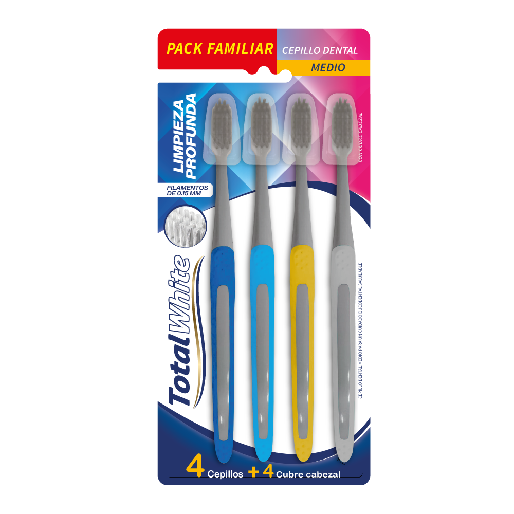 Cepillo Medio · Pack 4 unidades