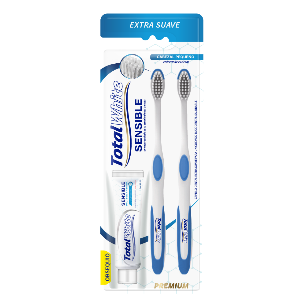 Premium Extra Suave · Pack 2 cepillos + pasta de 20 g